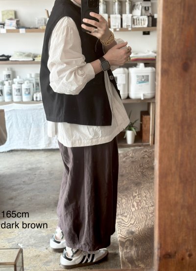 画像1: Luminaes コルトレイクリネン タックボリュームPT