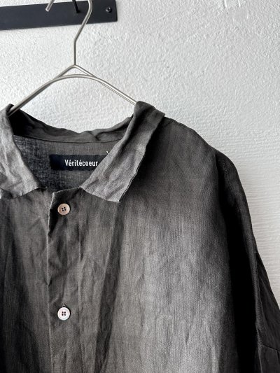 画像4: Véritécoeur 墨染めリネンシャツジャケット