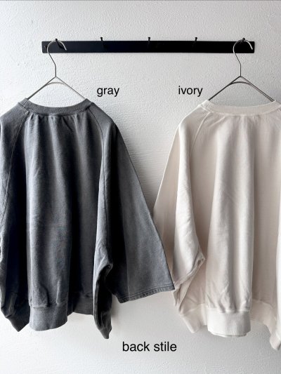 画像6: Véritécoeur Pigment dyeing ミニ裏毛プルオーバー