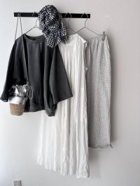 Veritecoeur スリーブレスギャザーブラウス  ( long )