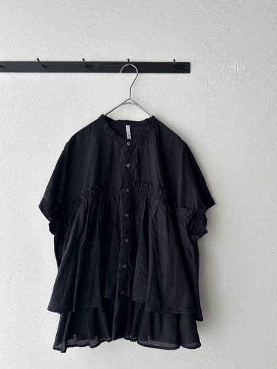 画像3: grin 100/2ボイル ギャザーシャツ