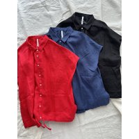 NATURAL LAUNDRY リネンクロス レイシャツ【クリックポスト（185円）発送可能】
