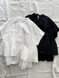 grin 100/2ボイル ギャザーシャツ