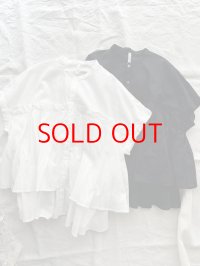 grin 100/2ボイル ギャザーシャツ