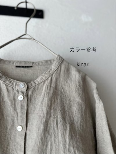 画像9: 【5月末までのご予約でポイント２倍】（予約 / ６月末入荷）　Luminaes 手染めリネン 後ろギャザープルオーバー