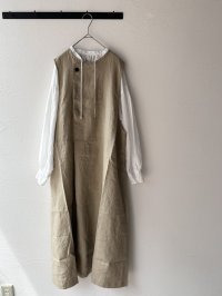 grin 40リネン タックラインワンピース