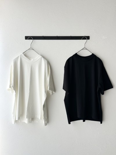 画像1: prit 47/2 スーピマコンパクト天竺 クルーネックボックスTシャツ【クリックポスト（185円）発送可能】