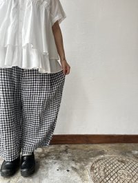 Véritécoeur ギンガムチェックヨークパンツ