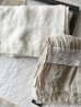 画像1: Luminaes レース付き リネンガーゼストール (1)
