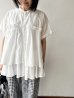 画像5: grin 100/2ボイル ギャザーシャツ (5)
