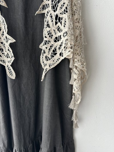 画像3: Vlas Blomme タッセルバテンレースショール