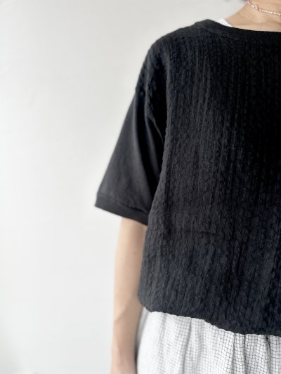 画像4: NATURAL LAUNDRY リネンサッカーストライプ T【クリックポスト（185円）発送可能】
