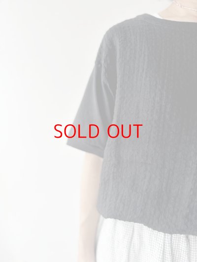 画像4: NATURAL LAUNDRY リネンサッカーストライプ T【クリックポスト（185円）発送可能】