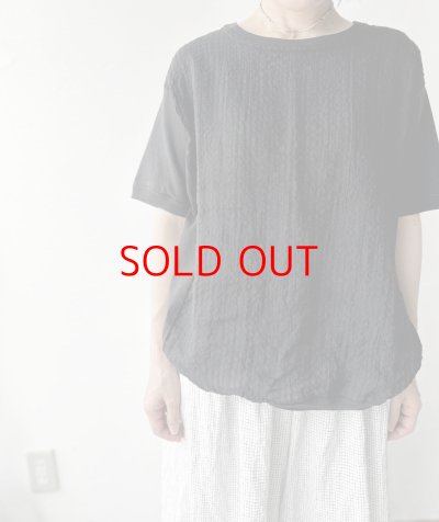 画像5: NATURAL LAUNDRY リネンサッカーストライプ T【クリックポスト（185円）発送可能】