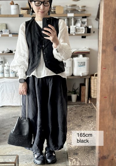 画像1: （予約 / 7月中旬入荷）　Luminaes コルトレイクリネン タックボリュームPT