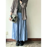 （予約 / 7月末入荷）　Luminaes ベルギーリネンブロード ギャザースカート