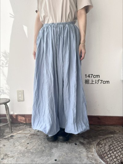 画像11: （予約 / 7月中旬入荷）Luminaes コルトレイクリネンブロード ギャザースカート