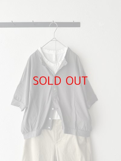 画像1: prit 40/1SZ強撚度詰天竺 クルーネックカーディガン【クリックポスト（185円）発送可能】