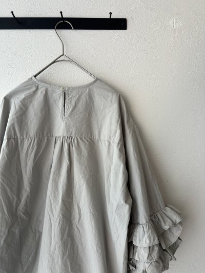 画像6: Gauze# FRILL SLEEVE BLOUSE