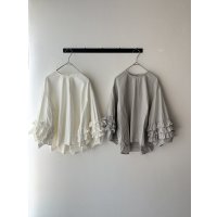 Gauze# FRILL SLEEVE BLOUSE