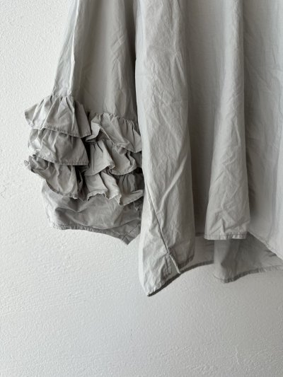 画像4: Gauze# FRILL SLEEVE BLOUSE
