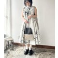 Veritecoeur ペイント柄サークルワンピース