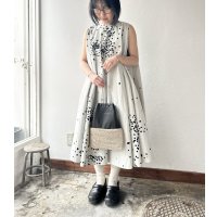 Veritecoeur ペイント柄サークルワンピース