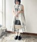 画像1: *sale30%off* Veritecoeur ペイント柄サークルワンピース (1)