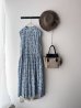 画像2: Véritécoeur LIBERTY PRINT ノースリーブワンピース (2)