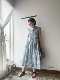 Véritécoeur LIBERTY PRINT ノースリーブワンピース