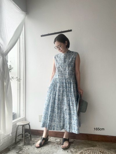 画像5: Véritécoeur LIBERTY PRINT ノースリーブワンピース