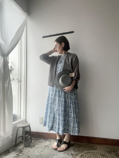 画像6: Véritécoeur LIBERTY PRINT ノースリーブワンピース