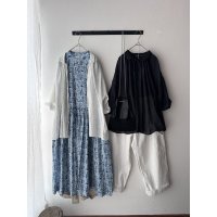 Véritécoeur リネンギャザーブラウス