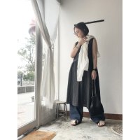 Vlas Blomme Washed Linen Ramie ノースリーブドレス