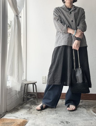 画像4: Vlas Blomme Washed Linen Ramie ノースリーブドレス