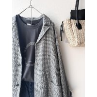 【再入荷】nouvelles du paradis トロワ天竺 デイリープリントT【クリックポスト（185円）発送可能】