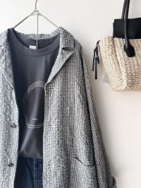 【再入荷】nouvelles du paradis トロワ天竺 デイリープリントT【クリックポスト（185円）発送可能】