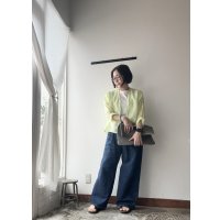 prit 160/1ラミー ワンボタンカーディガン 【クリックポスト（185円）発送可能】
