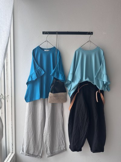 画像2: *sale30%off* harmonie 度詰め天竺フリルプルオーバー【クリックポスト発送可】
