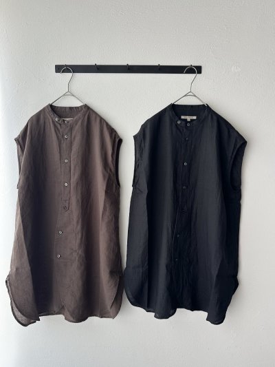 画像1: Vlas Blomme フレンチスリーブ チュニックシャツ