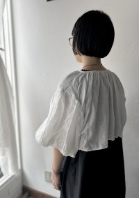 Gauze# KHADI COTTON LINEN GATHER BORRERO