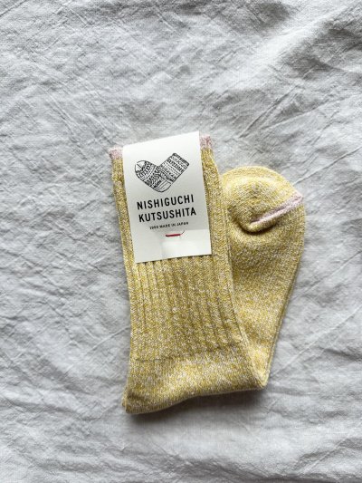 画像2: NISHIGUCHI KUTSUSHITA シルクコットン天竺ソックス S(23~25cm) 【2足までクリックポスト可】