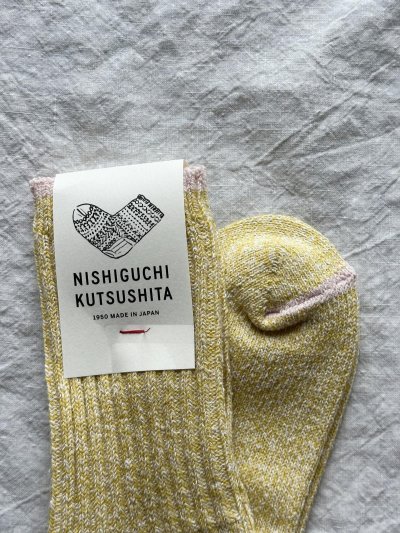 画像9: NISHIGUCHI KUTSUSHITA シルクコットン天竺ソックス S(23~25cm) 【2足までクリックポスト可】