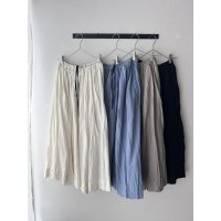 （予約 / 7月末入荷）　Luminaes ベルギーリネンブロード ギャザースカート