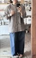画像5: Luminaes 1/60手染めリネン ロングシャツ 【unisex】 (5)