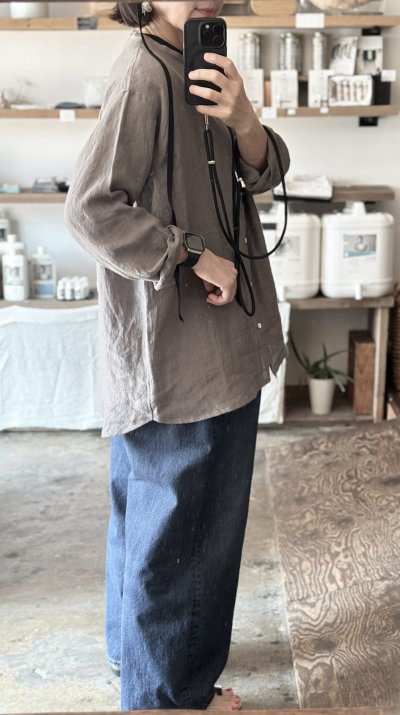 画像6: Luminaes 1/60手染めリネン ロングシャツ 【unisex】