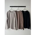 prit 30/1リサイクルムラ糸天竺クルーネックプルオーバー