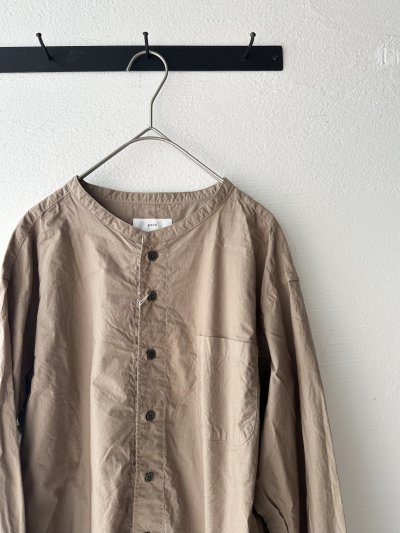 画像2: prit 80/1タイプライター バンドカラーシャツ