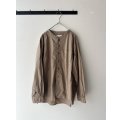 prit 80/1タイプライター バンドカラーシャツ