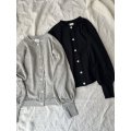 Gauze# TINY FRILL URAKE CARDIGAN